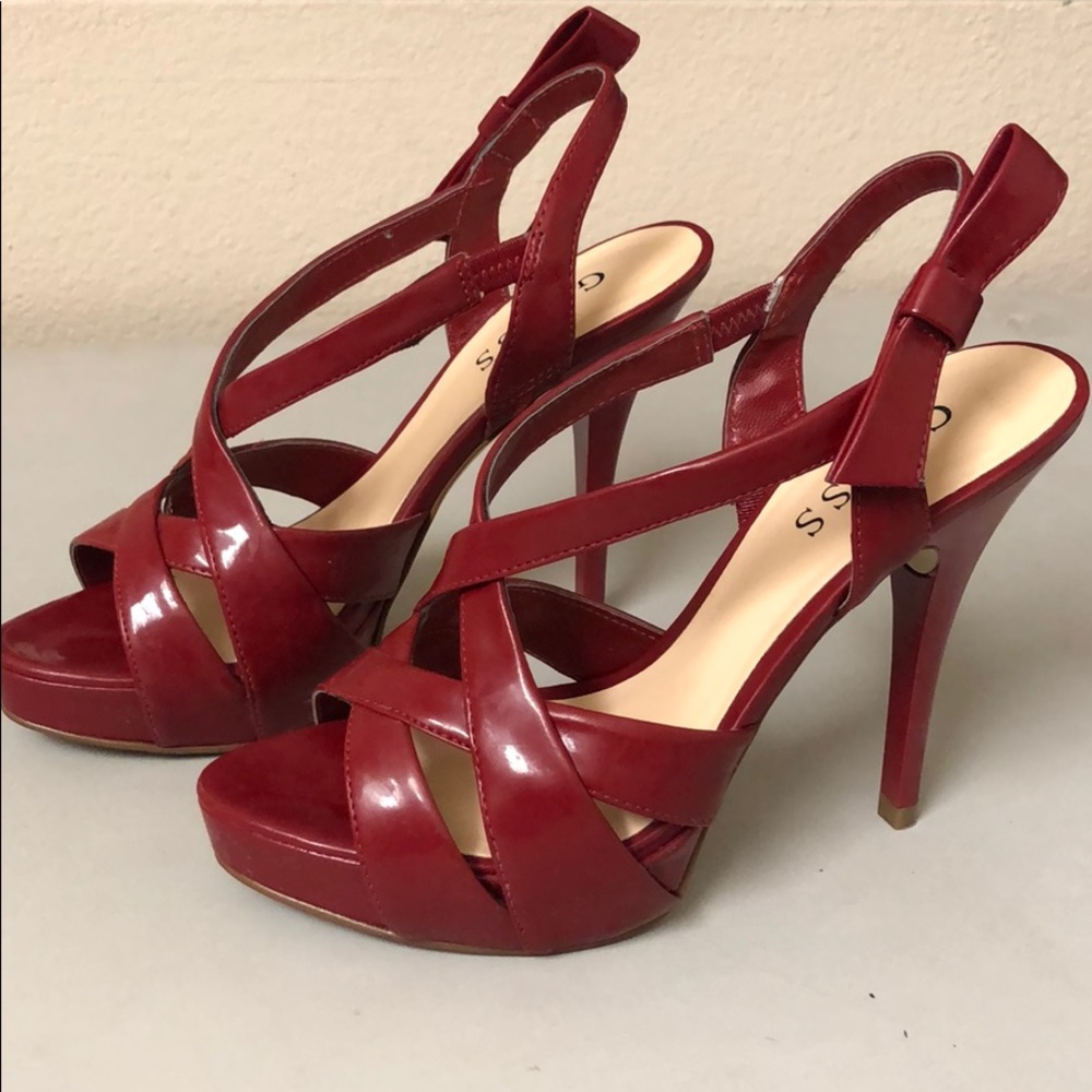 Guess Red Gwanamarias Heels